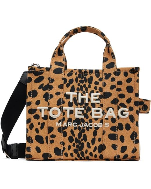Marc Jacobs Brown 'The Cheetah Canvas Small' Tote