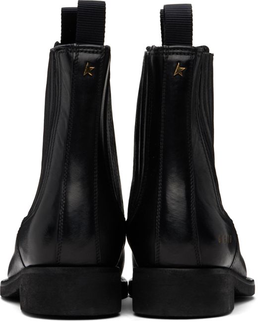 ショートブーツ・ブーティ Golden Goose Deluxe Brand Black Leather Chelsea Ankle Boots Golden Goose Leather Chelsea Boots in Black for Men | Lyst