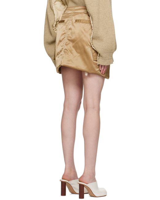 J.W. Anderson Natural Padded Miniskirt