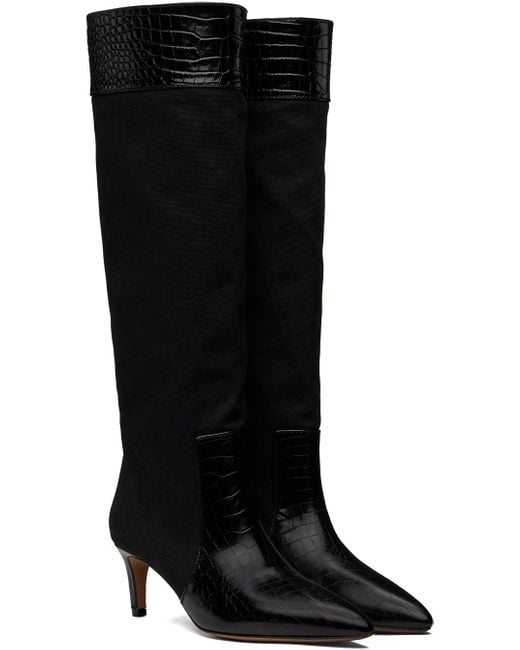 Paris Texas Black Stiletto 60 Tall Boots