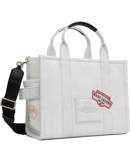 Marc Jacobs Blue 'The Camp Patchwork' Denim Medium Tote