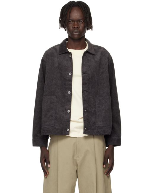 TAIGA TAKAHASHI Black Lot. 303 Coverall Jacket for men
