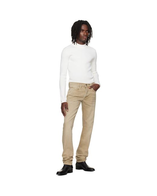 Tom Ford Natural Straight Fit Jeans for men