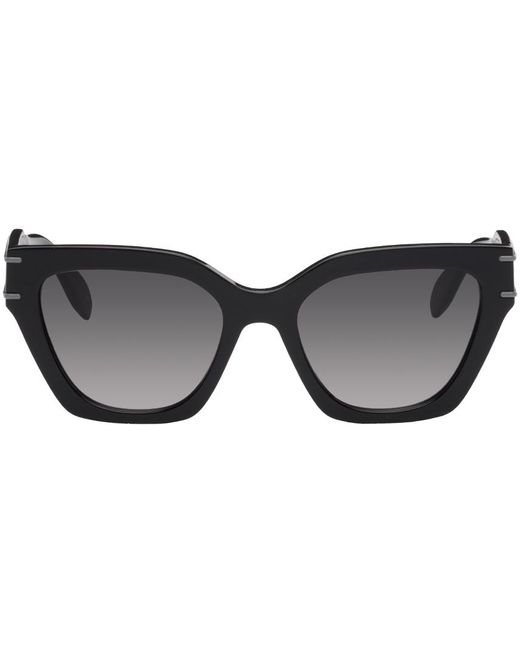 Alexander McQueen Black Cat-eye Sunglasses