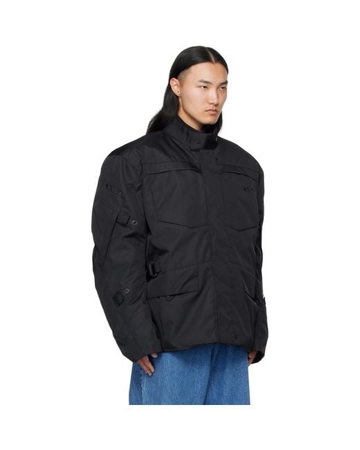 Vetements Black Biker Parka Coat & Jackets Set for men