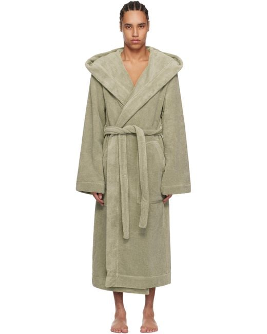 Rick Owens Green Off- Beach Bathrobe for men