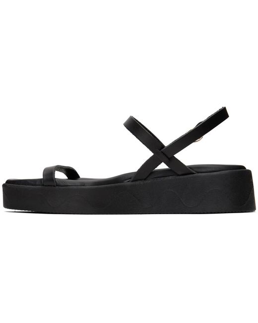 Sandales evriali noires Ancient Greek Sandals en coloris Black