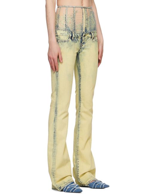 DIESEL ブルー 1969 D-ebbey ジーンズ Yellow
