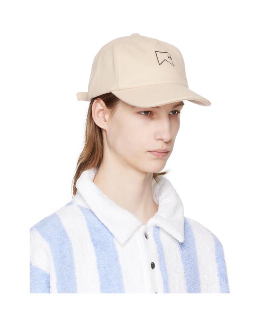 Rhude Blue Cashmere Chevron Logo Cap for men