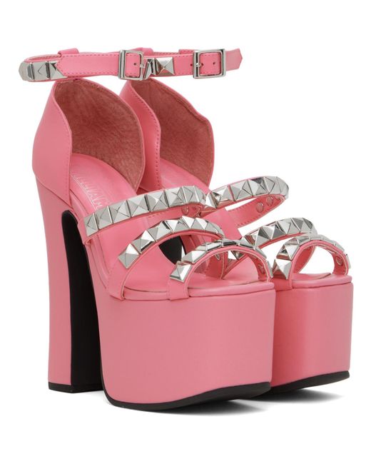 Ashley Williams Pink Studded Iris Heels