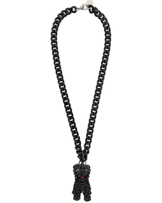 Marni Black Graphic Necklace for men