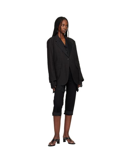 Our Legacy Black Drip Reversible Blazer