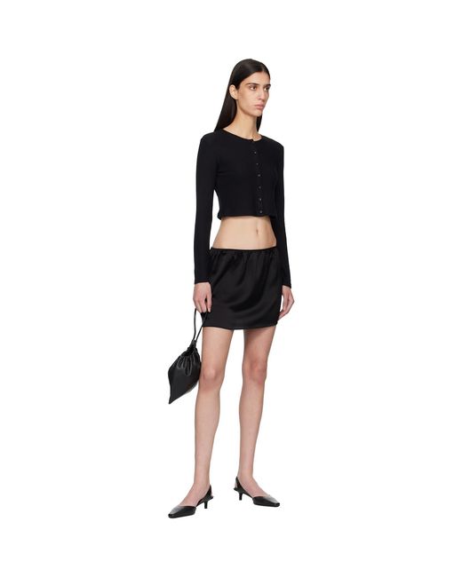Leset Black Lauren Crop Ii Cardigan