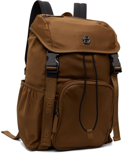 Boss Brown 'Selected By Shohei Ohtani' Double B Backpack for men