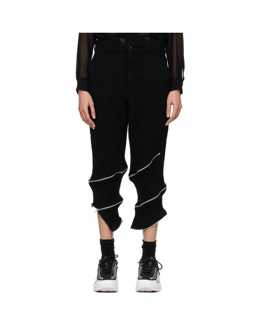 COMME DES GARÇON BLACK Black Tweed Trousers