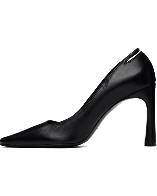 By Far Black Diva Heels