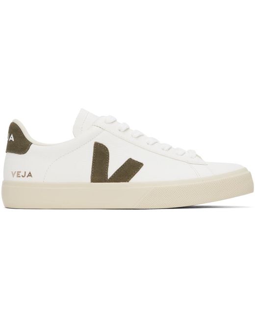 Veja Black White & Brown Campo Leather Sneakers for men