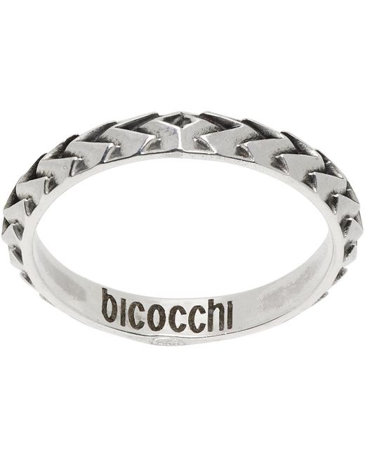 Emanuele Bicocchi Black Arrow Band Ring for men