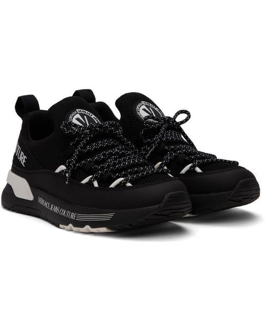 Versace Black Dynamic Sneakers for men