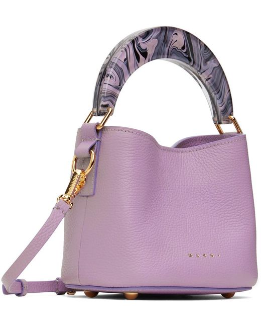 Marni Purple Venice Mini Bucket Bag