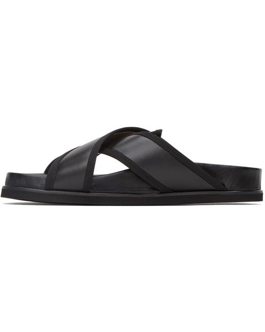 Thom Browne Black Loafer Sandals for men