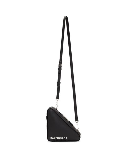 balenciaga triangle pouch crossbody bag