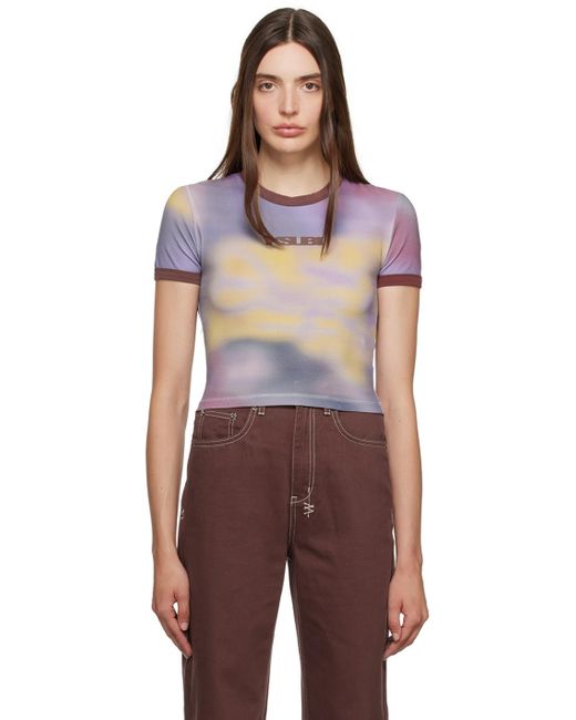 Ksubi Multicolor Purple Refract Sott T-shirt