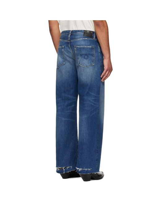 R13 Blue D'Arcy Loose Jeans for men