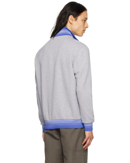 Paul Smith Gray Half-zip Sweatshirt for men