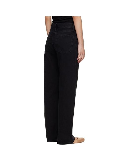 Agolde Black Arc Criss Cross Jeans