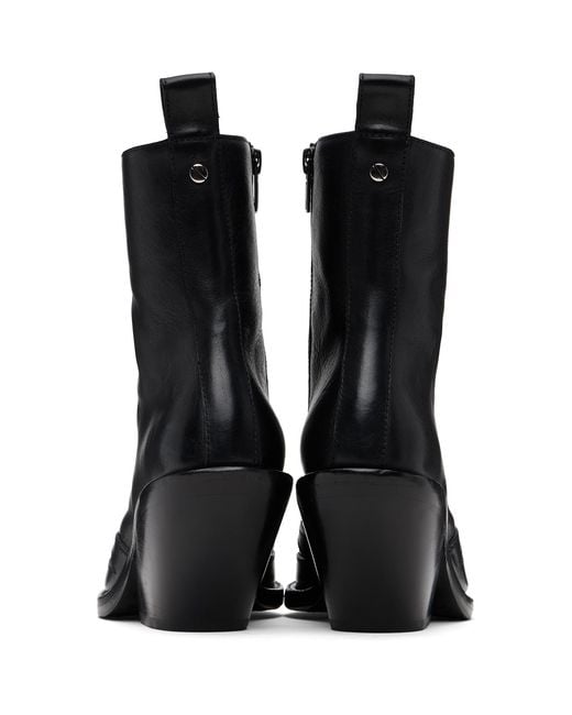 Ann Demeulemeester Black Heimo Ankle Boots