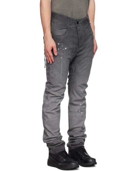 Boris Bidjan Saberi 11 Black Gray P1c Jeans for men