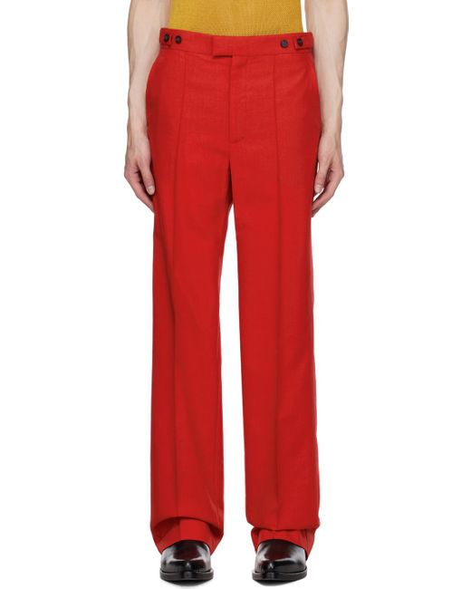 Situationist Red Yaspis Edition Trousers for men