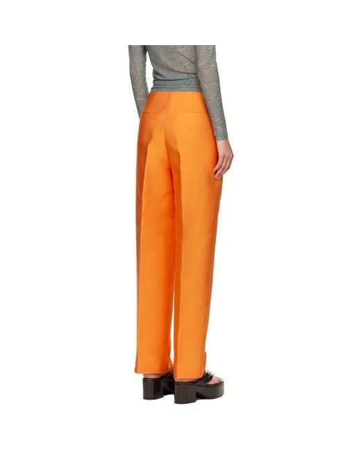 Dries Van Noten Orange Prati Trousers