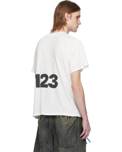 メンズ RIVINGTON roi Rebis ホワイト Uso-123 Tyler Tシャツ White