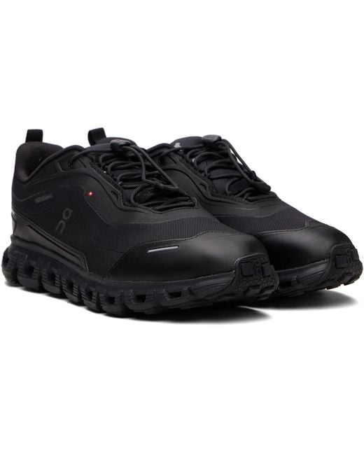 On Shoes Black Cloud 6 Geo Waterproof Sneakers for men