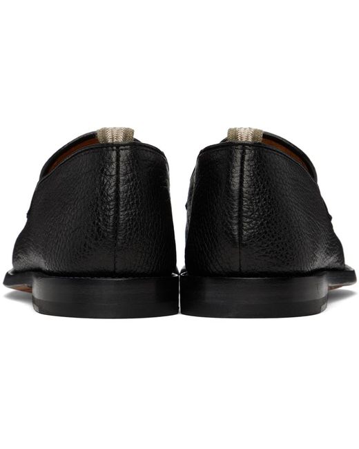 Officine Creative Black Opera 001 Loafers for men