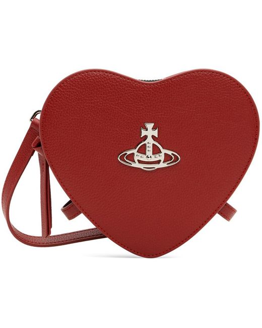Vivienne Westwood Red Louise Heart Crossbody Bag for men