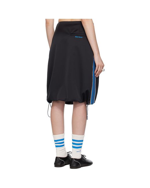 Wales Bonner Black Adidas Originals Edition Satin Midi Skirt