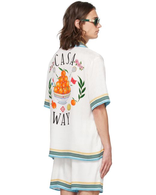 Chemise 'casa way' blanche Casablancabrand pour homme en coloris White