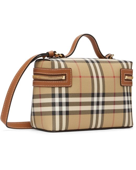Burberry Black Check Vanity Bag