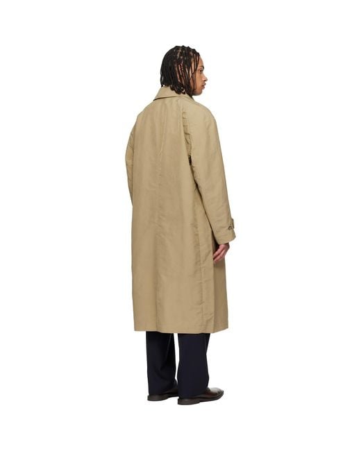 Boss Natural Water-Repellent Concealed Closure Coat for men