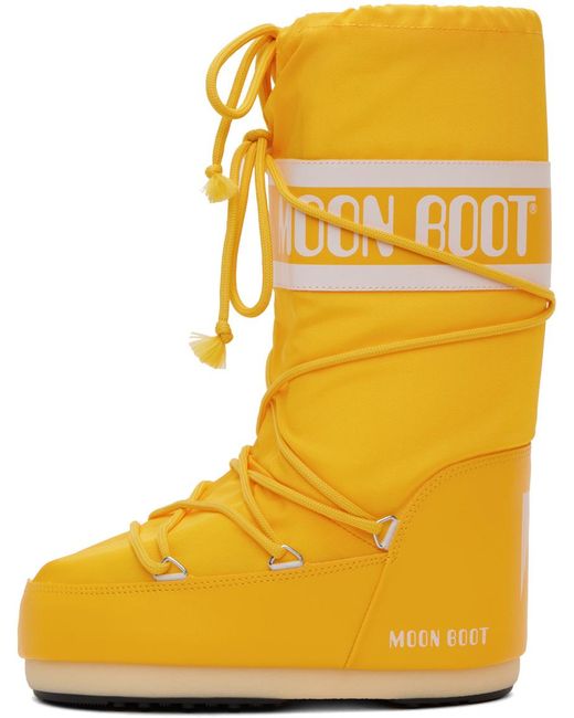 Bottes icon jaunes Moon Boot pour homme en coloris Yellow