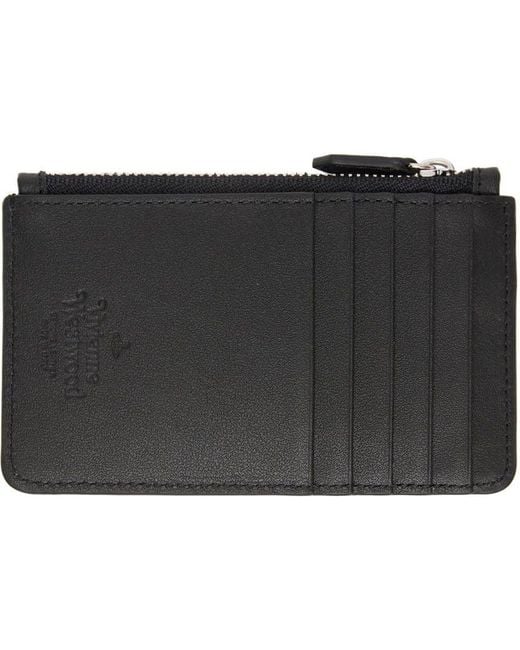 Vivienne Westwood Black Half Moon Card Holder for Men | Lyst