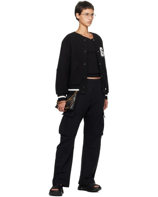 Givenchy Black 'g' Patch Bomber Jacket
