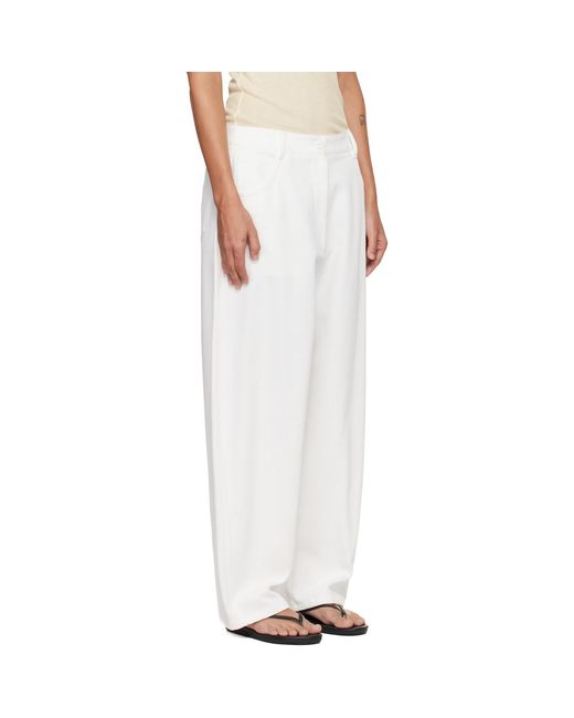 LE17SEPTEMBRE White Oblong Trousers