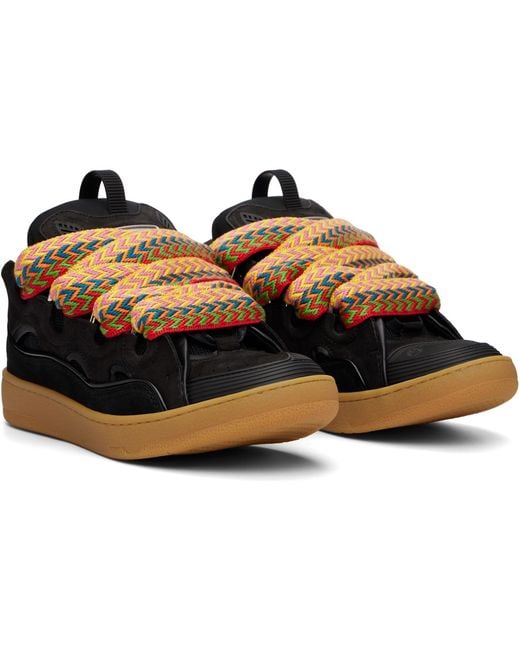 Lanvin Black Curb Sneakers for men