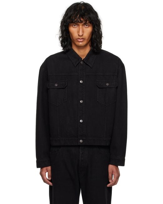 想像を超えての Row The メンズ ブラック Lyst | ブラック デニムジャケット Orson ジャケット・アウター