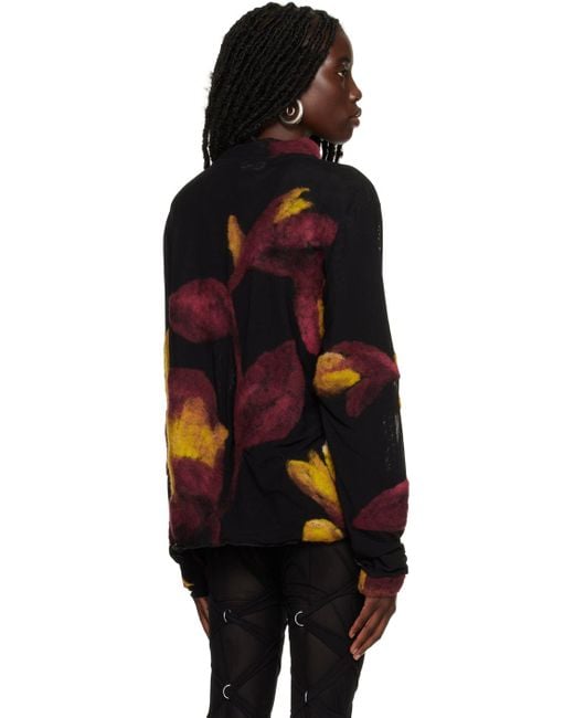 Feben Black Petal Sweater
