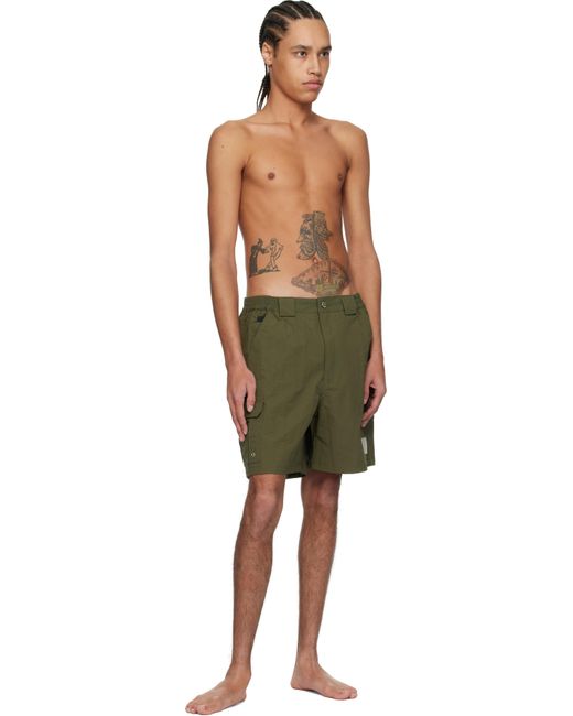 メンズ Carrera グリーン カーゴポケット スイムショーツ Green